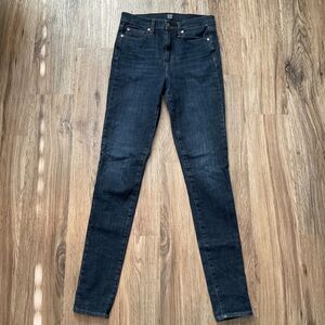 Gap Denim Jeans Womens Size‎ 27T  Tall True Skinny Mid Rise Blue Denim EUC